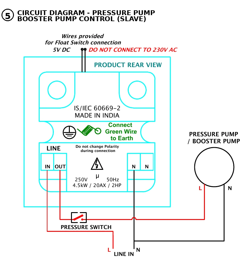 Circuit 5: Pressure Pump wiring diagram