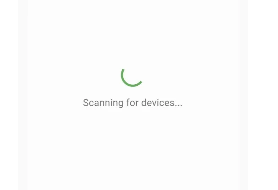App scanning for BLE devices