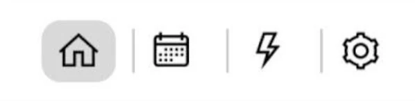 Navigation icons: Home, Schedules, Protection, Settings